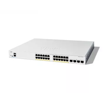 Cisco Catalyst 1200-24FP-4G nutilüliti, 24 porti GE, täis PoE, 4x1GE SFP, piiratud eluaegne kaitse (C1200-24FP-4G)