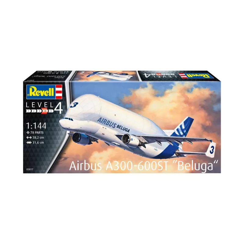 Revell 1/144 Skaala Airbus A300-600 tk Beluga Mudelikomplekt