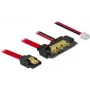 SATA-kaabel DeLOCK 85242 0,3 m SATA 7-kontaktiline SATA 22-kontaktiline must