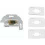 Kindermann Konnect Design Click - Modulaarne Faceplate-Snap-In - DB-9 - Valge, RAL 9010 (7456000520)