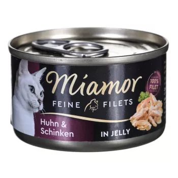 Märg kassitoit Miamor MIAMOR Feine Filets 74044, kana & riis, 100 g purk, täiskasvanud kassidele