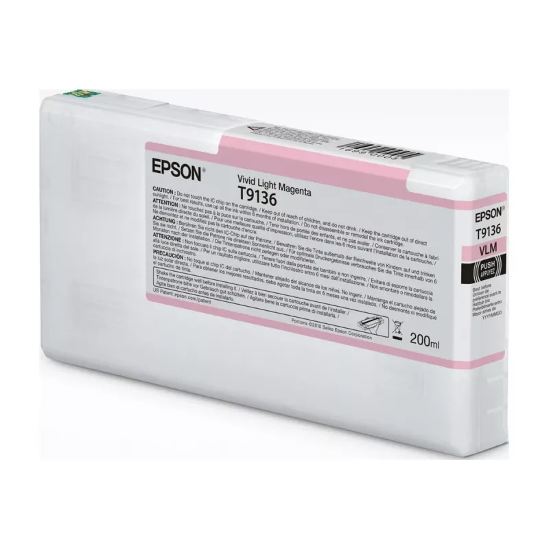 Tindikassett Epson T91360N Vivid Light magenta originaal ühilduvatele Epson printeritele