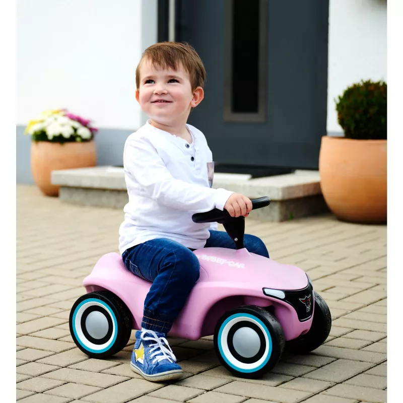 Simba‑Dickie BIG Bobby‑Car‑Neo Rosé sõiduauto, lükatav ja sõidetav laste mänguauto (roosa)