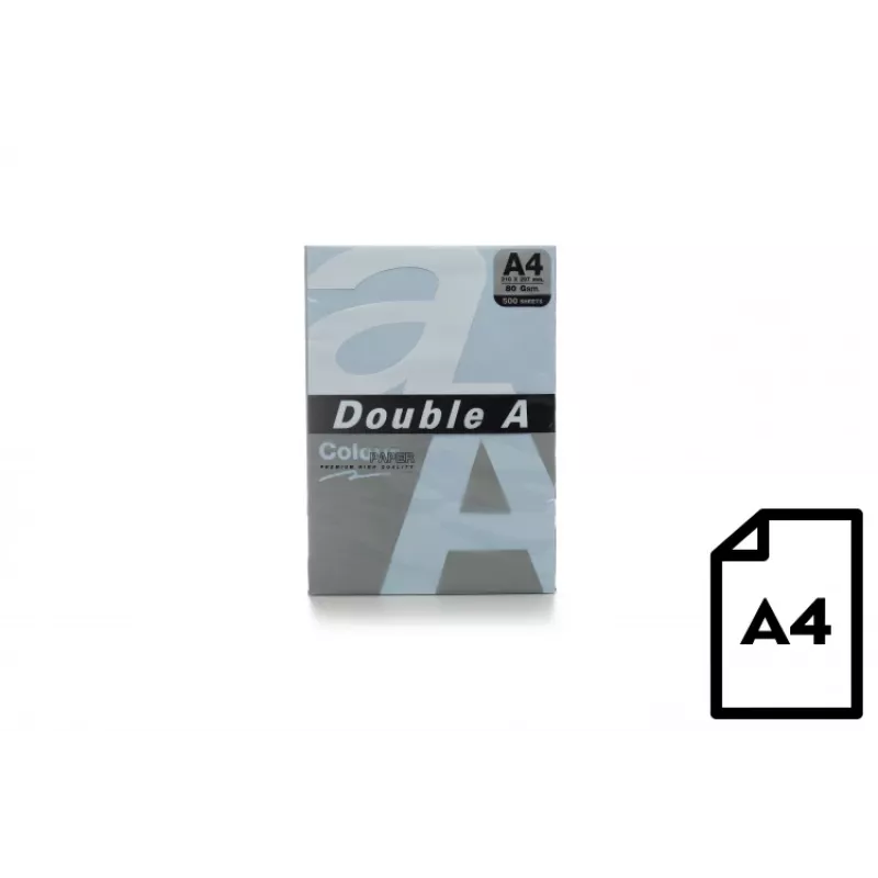 Värviline paber Double A, 80g, A4, 500 lehte, Ocean