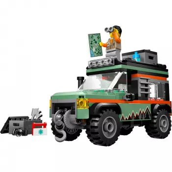 LEGO City maastikuauto SUV 4x4 ehituskomplekt 60447 — 221 klotsi, 1 minifiguur, vanusele 6+