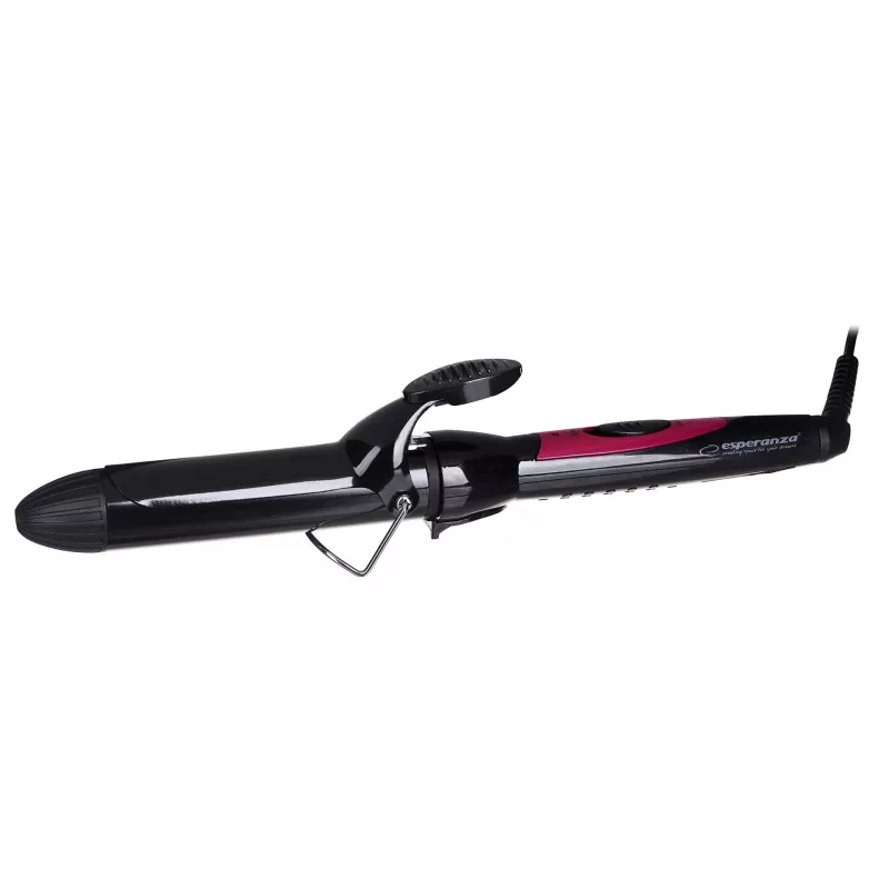 Lokitang Esperanza PENELOPE – 32 mm sirge keraamiline toru, max 180°C, 45 W, 230 V, 1,7 m juhe, must/roosa