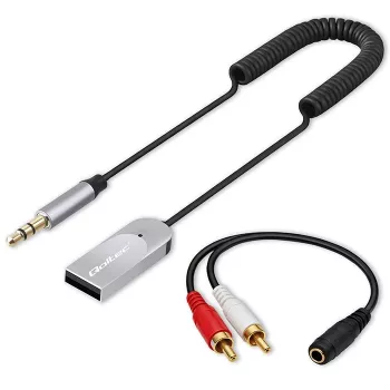 Juhtmevaba helivastuvõtja adapter QOLTEC HiFi BT6.0 2xRC – Bluetooth-heli vastuvõtja kõlaritele ja auto stereole