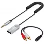 Juhtmevaba helivastuvõtja adapter QOLTEC HiFi BT6.0 2xRC – Bluetooth-heli vastuvõtja kõlaritele ja auto stereole