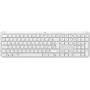 Logitech Signature õhuke K950 - klaviatuur - 100% - täissuuruses - juhtmevaba - Bluetooth 5.1 LE - AZERTY - prantsuse - valkjas (920-012454)