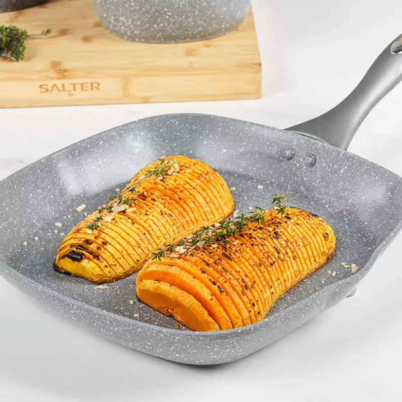 Grillpann Salter 28 cm mittenakkuva marmorkattega