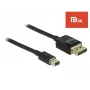 DeLOCK - DisplayPort-kaabel - DisplayPort (M) Mini DisplayPort (M) - 2 m - Must - 8K tugi