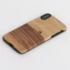 Telefonikott MAN&WOOD iPhone X/XS jaoks — terra must, kaitsev tagakaas
