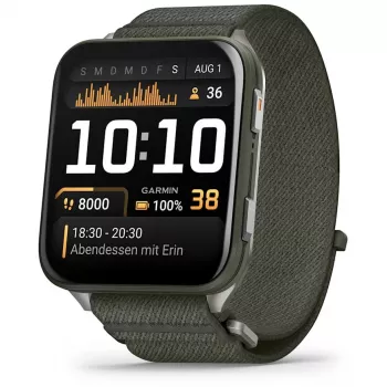 Garmin Venu X1 5,08 cm (2) AMOLED digitaalne 448 x 486 pikslit puuteekraaniga hall Wi-Fi GPS (satelliit)
