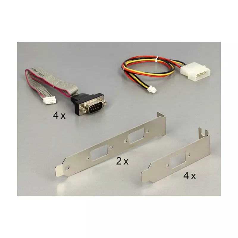 DeLOCK 95244 Mini PCIe jadaliidese adapter - 4 x RS-232