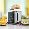 Röster Rommelsbacher TO850 2-viiluline, 850 W, roostevaba teras/must, XL-pilud