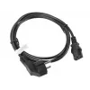 Lanberg CA-C13C-10CC-0018-BK toitekaabel must 1,8 m C13 pistikuga CEE7/7 (CA-C13C-10CC-0018-BK)