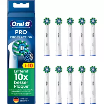 Oral-B CrossAction asendusharjapead, 10 tk, valge