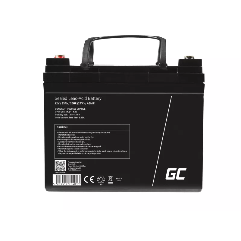 Green Cell AGM21 UPS aku Sealed Lead Acid (VRLA) 12 V 33 Ah