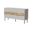 Kummut Cama Meble INSERTO 3D 143,5×40×80 cm — kašmiirviimistlus LED-ga