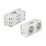 Seinakontakt DELOCK 81325 CEE 7/3, 250 V, 16 A, valge, ABS, 45×90×40 mm (5 tk)