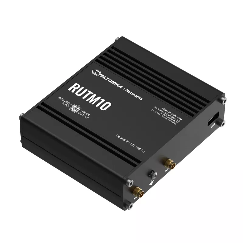 Teltonika RUTM10 traadita ruuter Gigabit Ethernet kaheriba (2,4 GHz / 5 GHz) Must