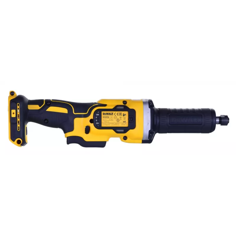 Sirge lihvmasin DeWALT DCG426N-XJ, 18 V aku, 5000–25000 p/min, padrun Ø kuni 6 mm, 760 W väljund, 1,19 kg
