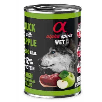 ALPHA SPIRIT WET Pardiga ja õunaga - märg koeratoit - 400 g