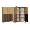 KAMARO 4DK õhuke/GŁ tamm ARTISAN DISPLAY CABINET