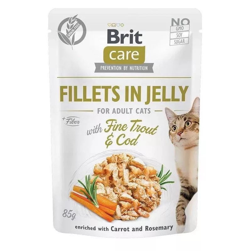 Märg kassitoit kotikestes Brit Care FJ Flavour Box tarretises 12 x 85 g
