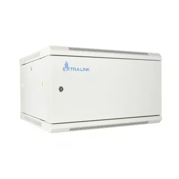 Extralink Rackmount cabinet 6U 600x450 ASP Gray seinale paigaldatav, metallist uks