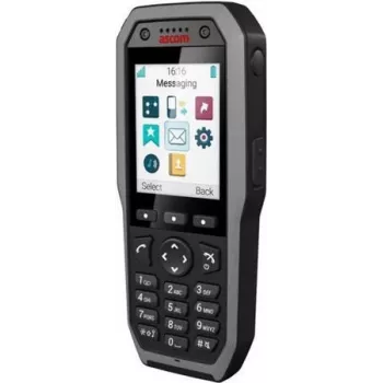 ASCOM d83 Messenger EX - DECT-telefon ohtlikesse keskkondadesse (2,4\ LED-värviekraan | Bluetooth | lairibaheli | ATEX-ühilduv) - must (DH8-ABAB)