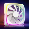 120 mm korpuse ventilaator Sharkoon SHARK Lights RGB PWM valge — RGB valgustus, PWM kiiruse juhtimine