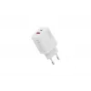AC-USB-laadija DIGITUS 20 W, 1x USB-C, 1x USB-A, sisend 100–240 V, valge