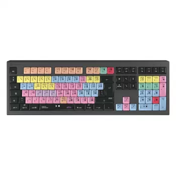 Logickeyboard ASTRA 2 USB QWERTY klaviatuur must täissuuruses 104 klahvi