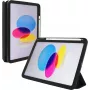 Folio case jt berlin Apple iPad 10.9 (2022) jaoks — must läbipaistev