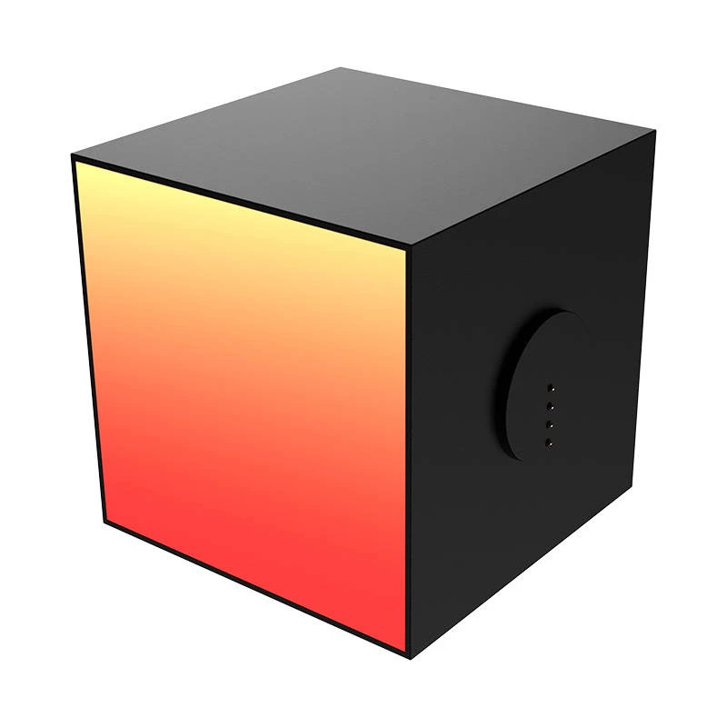Nutikas laualamp Yeelight Cube Must — Wi‑Fi/Bluetooth, Mitmevärviline, 75×75×75 mm, 100–240 V