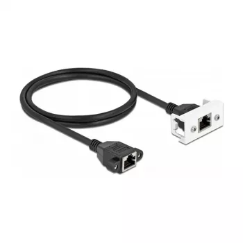 DeLOCK võrgupikenduskaabel Cat.6A 1m S/FTP RJ45 must