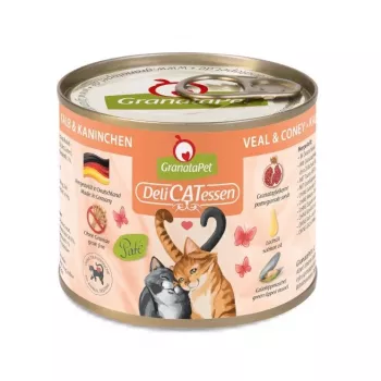 GRANATAPET DeliCATessen vasikaliha ja küülik – märg kassitoit – 200g