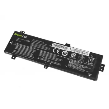 Aku roheline Cell LE118 Lenovo Ideapad 310-15 jaoks (7,6 V, 3500 mAh, 4-elemendiline, LiPo, must)