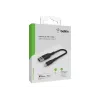 Punutud USB-Lightning kaabel 15 cm must