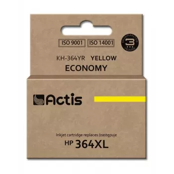 Tindikassett ACTIS KH-364YR ühildub HP 364XL, kollane, 12 ml, standardmahuga, taastatud