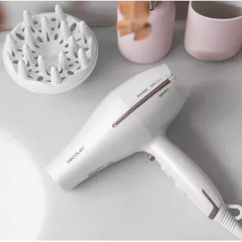 Cecotec föön | IoniCare 5300 Maxi Aura | 2200 W | 3 temperatuuriseadistust | Ioonfunktsioon | Difuusori otsik | Valge