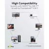 USB-punutud adapterkaabel, USB-C-pistik > HDMI-pistik, 4K / 60 Hz (must/hõbedane, 2 m)