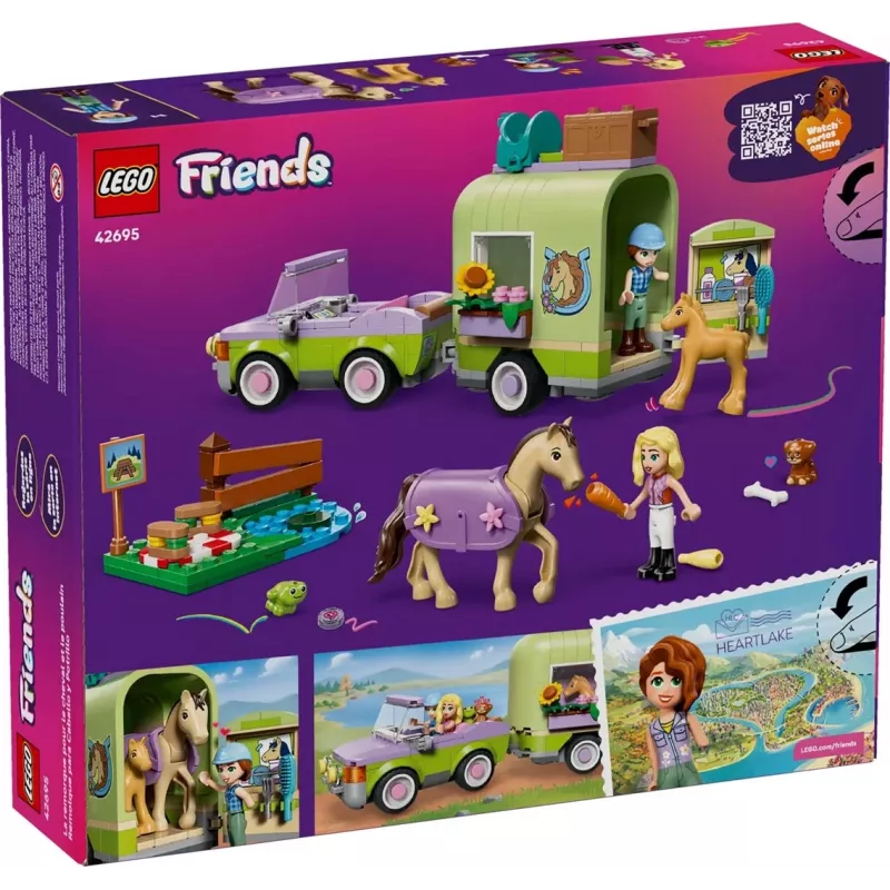 LEGO FRIENDS 42695 Hobuse ja varssa haagis