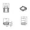Pistikupesa kaitsekate DELOCK Micro-HDMI 6,2×6,4×2,8 mm Must, 10 tk pakendis