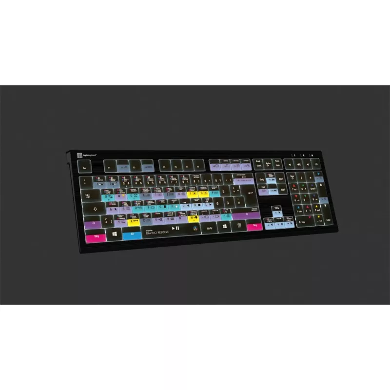 Logickeyboard ASTRA 2 klaviatuur USB QWERTZ eesti keel Must Täissuurus 108 klahvi