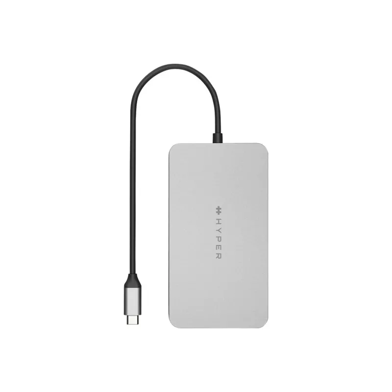 Hyper | HyperDrive Universal USB-C 10-in1 Dual HDMI Mobile Dock | Ethernet LAN (RJ-45) pordid 1 | HDMI portide arv 2