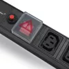 Qoltec 53998 Toitejaotur RACK 19 jaoks | 1U | 10A | PDU | 8xIEC C13 | 2m