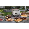 Ninja OO101EU välisgrill/barbeküü Elektriline + Söegrill Must, Punane, Hõbedane 2400 W