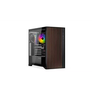 Arvutikorpus KRUX Palum KRXD008 ATX Must — 2x3,5 tolli pesa, 2x2,5 tolli pesa, 2x120 mm ventilaatorit, GPU kuni 39,5 cm